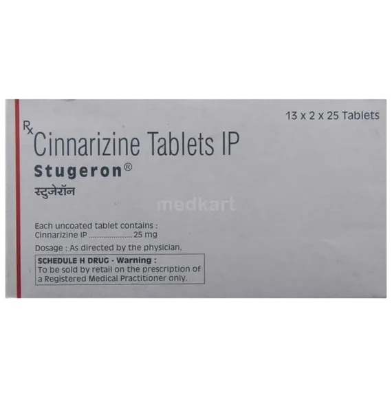 stugeron 25mg tablet 25's